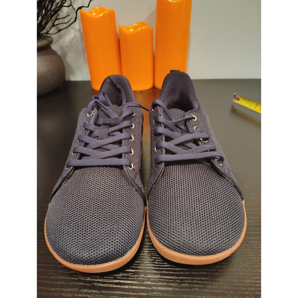 Blueberry Kids Navy Blue Mesh Lace Up Sneakers Gum Sole Low Top Shoes Size 4